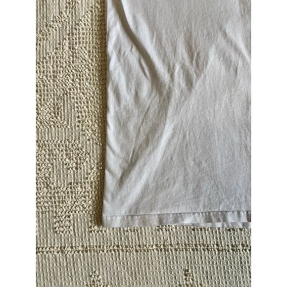 Calvin Klein Jeans White Polo Shirt Black Logo Ribbon Detail Size Small - Picture 2 of 14